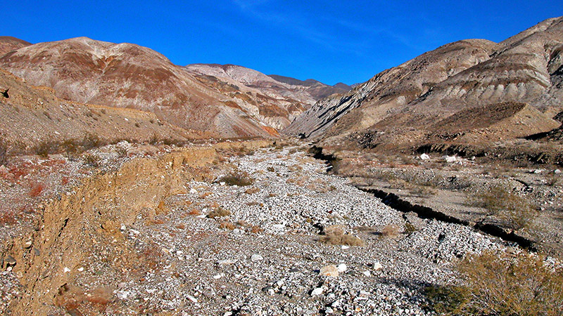 The huge alluvial fan of Jail Canyon