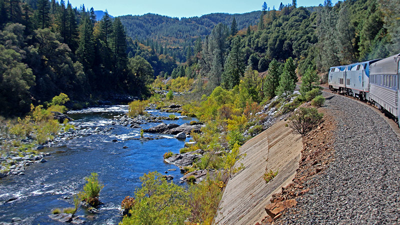 Rolling past the wild Sacramento River