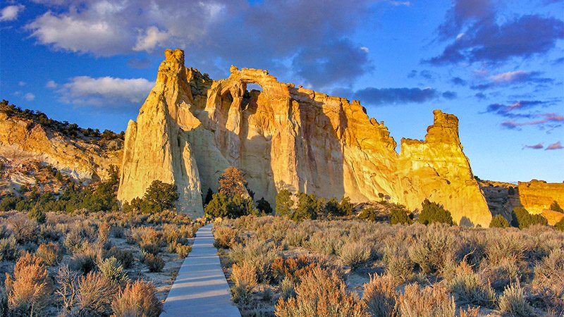 Grosvenor Arch off Cottonwood Canyon Road