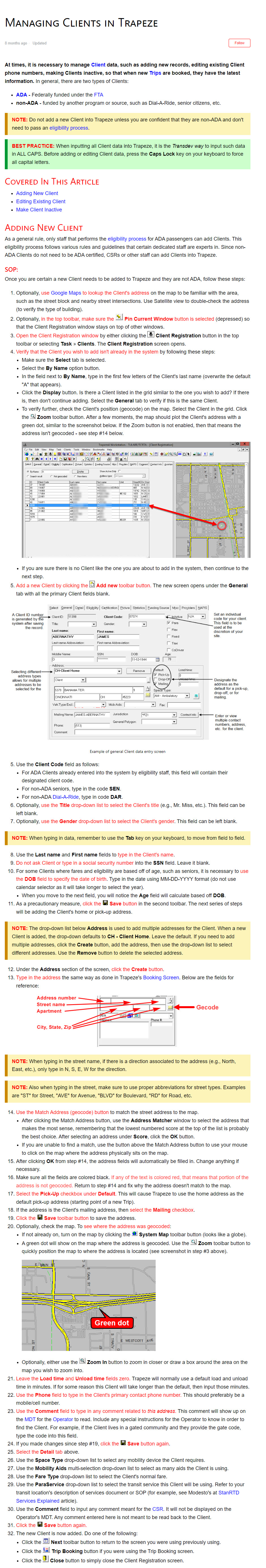 Standard Operating Procedures